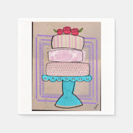 Servilleta De Papel La Torre Pastel Patrón