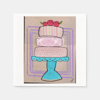 Servilleta De Papel La Torre Pastel Patrón