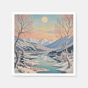 Servilleta De Papel La tranquilidad del invierno