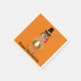 Servilleta De Papel La Turquía del Acción de Gracias cómica