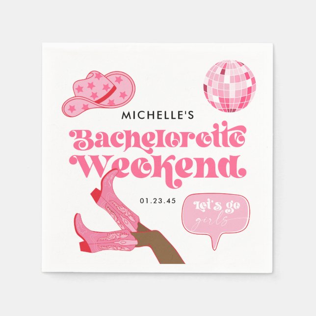 Servilleta De Papel La última fiesta de despedida de soltera Disco Rod (Anverso)