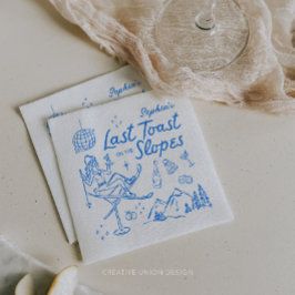 Servilleta De Papel La última tostada de la bachillerato de esquí en l