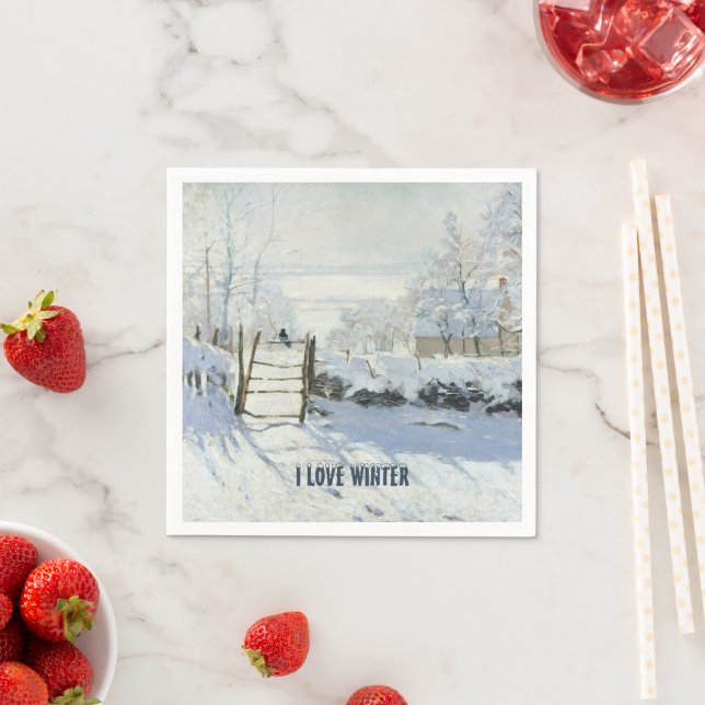 Servilleta De Papel La urraca de Claude Monet (In situ)