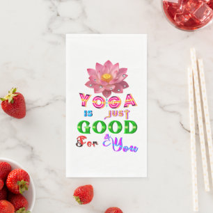 Servilleta De Papel La vajilla de yoga es buena para ti