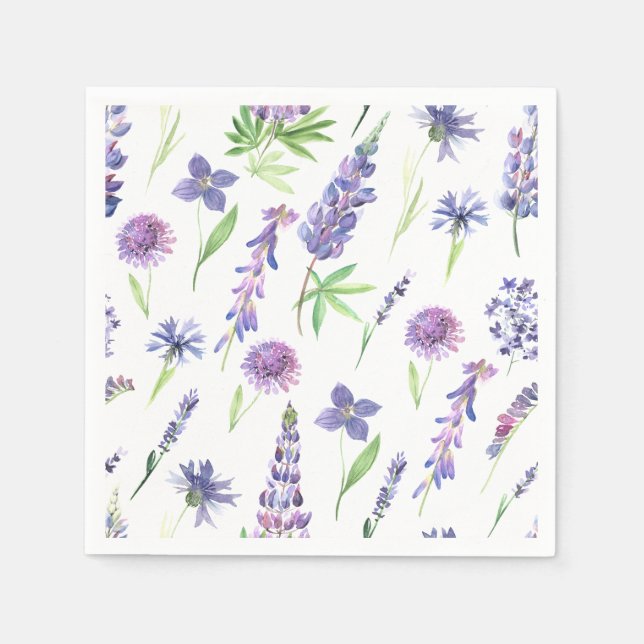 Servilleta De Papel La vegetación de las flores silvestres (Anverso)