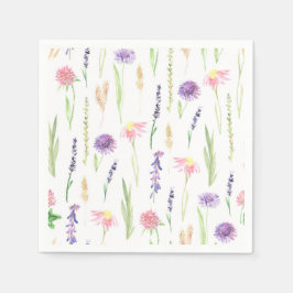 Servilleta De Papel La vegetación de las flores silvestres