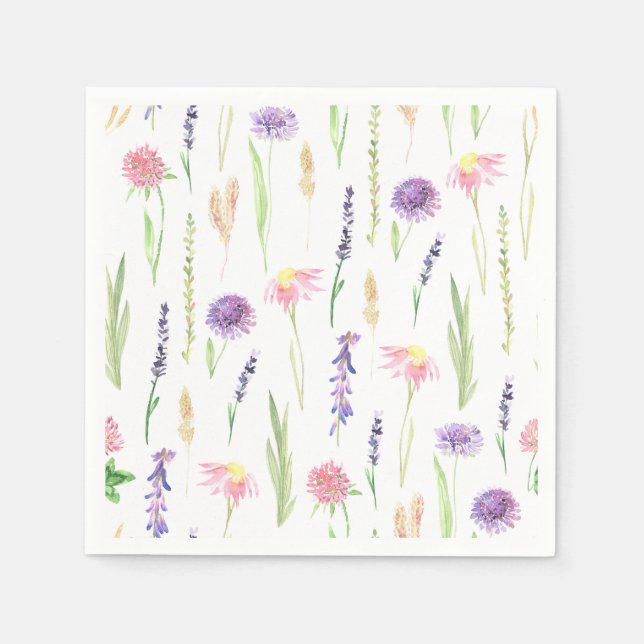 Servilleta De Papel La vegetación de las flores silvestres (Anverso)