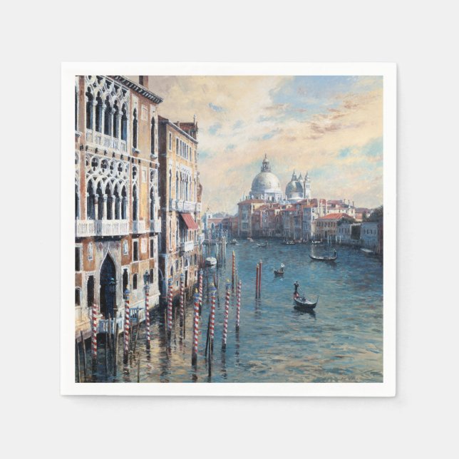Servilleta De Papel La Venecia Óptica (Anverso)