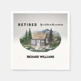 Servilleta De Papel La vida de jubilación es mejor en el senderismo de