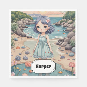 Servilleta De Papel La vida de los peatones de playa personalizada