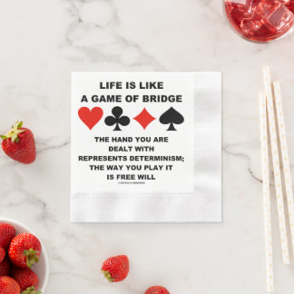Servilleta De Papel La vida es como un juego de bridge Determinismo Li