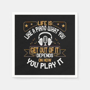 Servilleta De Papel La Vida Es Como Un Piano