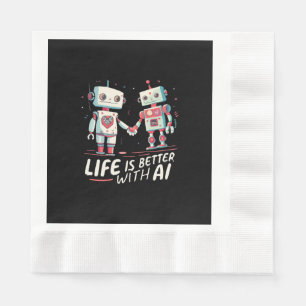 Servilleta De Papel La vida es mejor con IA