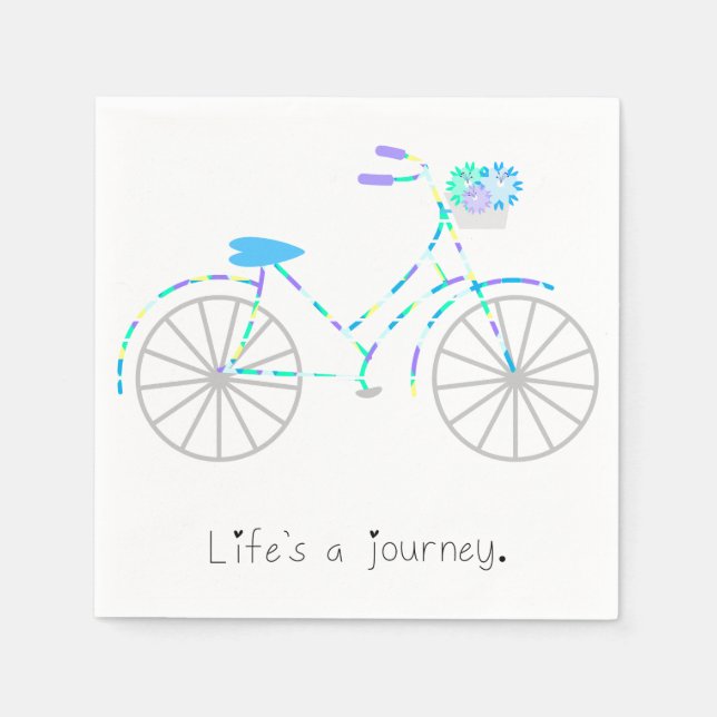 Servilleta De Papel La vida es un viaje. (Anverso)