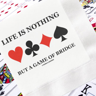 Servilleta De Papel La Vida No Es Más Que Un Juego De Puente (Trajes D