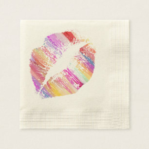 Servilleta De Papel Labios elegantes #8