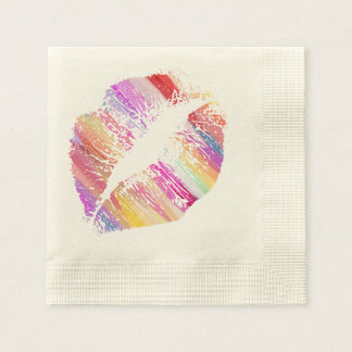 Servilleta De Papel Labios estilizados #8