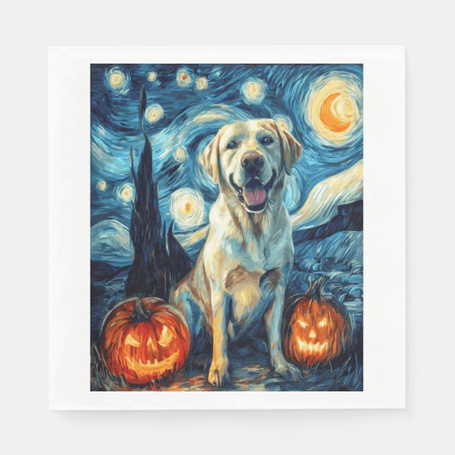 Servilleta De Papel Labrador Amarillo (1) (Anverso)
