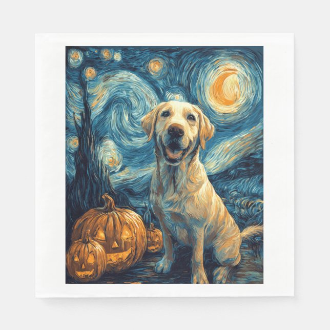Servilleta De Papel Labrador Amarillo (2) (Anverso)