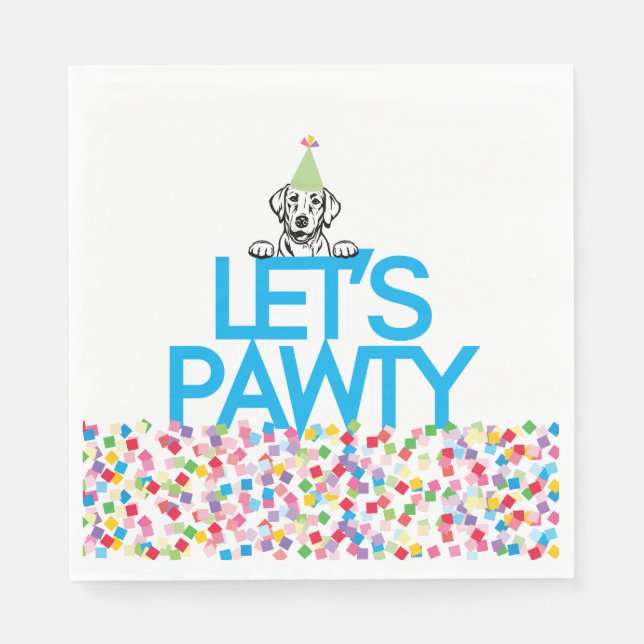 Servilleta De Papel Labrador Fiesta Luncheon Napkins (Anverso)