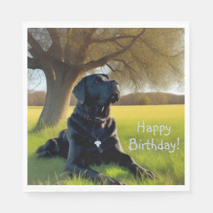 Servilleta De Papel Labrador negro