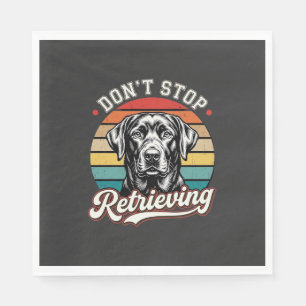 Servilleta De Papel Labrador No Deja de Recuperar Perro Retro