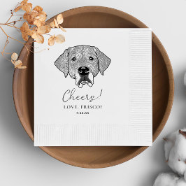 Servilleta De Papel Labrador Perro Personalizado Cheque Napkins