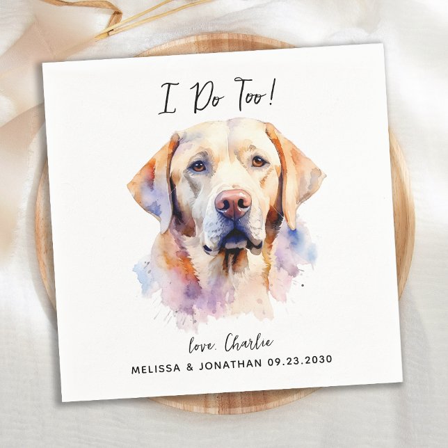 Servilleta De Papel Labrador recuperador yo soy muy moderno Boda de pe (Subido por el creador)