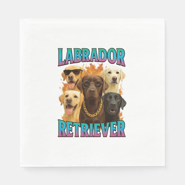 Servilleta De Papel Labrador Retriever  (Anverso)