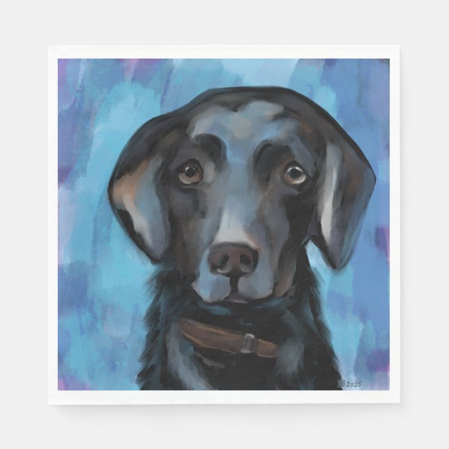 Servilleta De Papel Labrador Retriever  (Anverso)