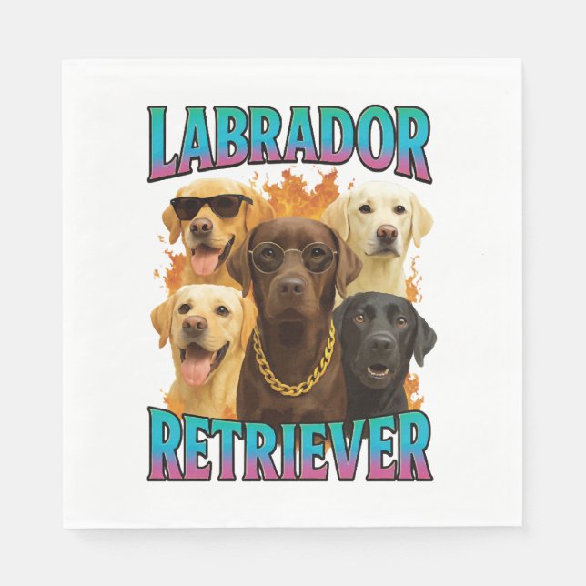 Servilleta De Papel Labrador Retriever (Anverso)