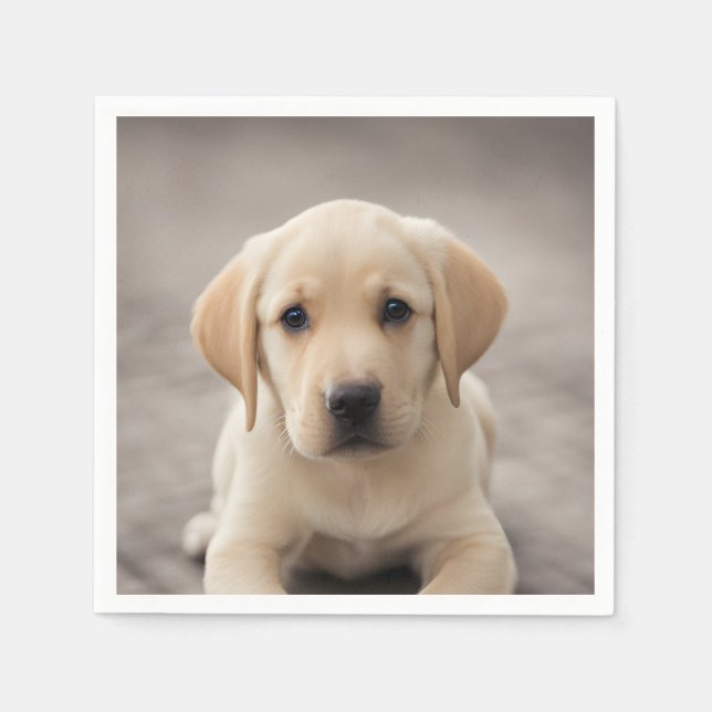 Servilleta De Papel Labrador Retriever Puppy (Anverso)
