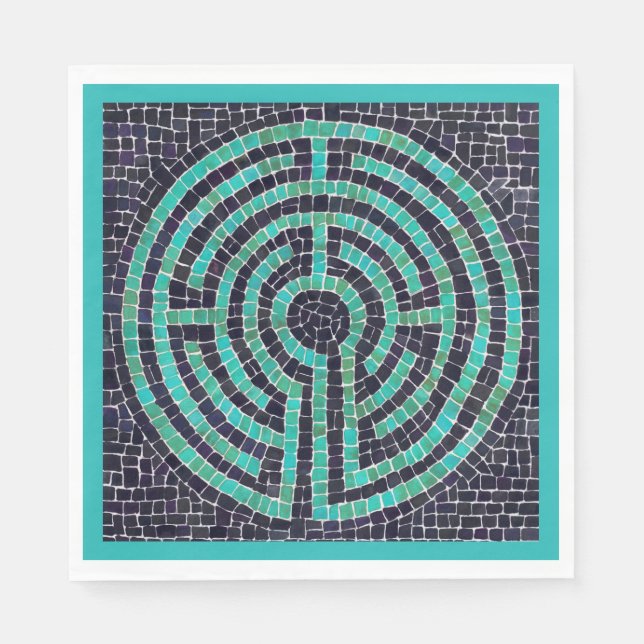 Servilleta De Papel LABYRINTH III Papel de almuerzo estándar Napkin -  (Anverso)