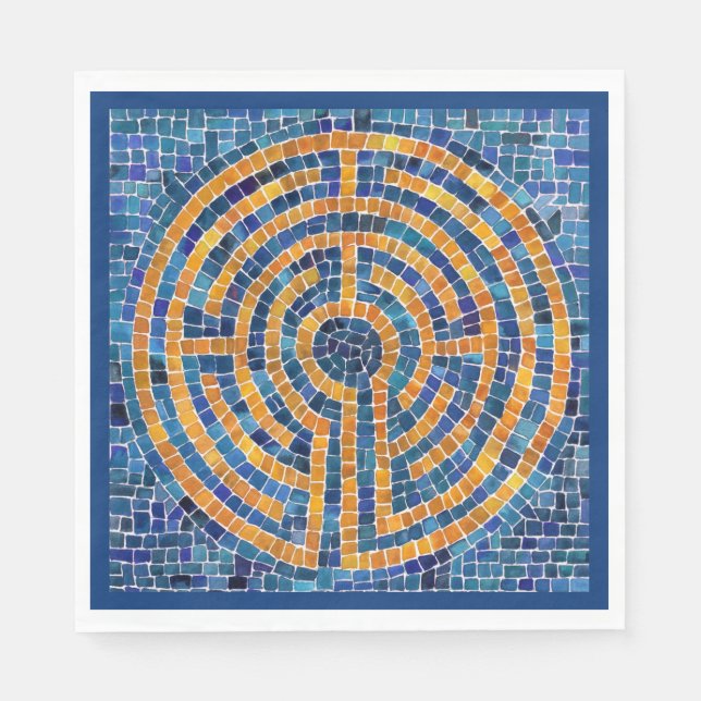 Servilleta de papel LABYRINTH IV para almuerzo est (Anverso)
