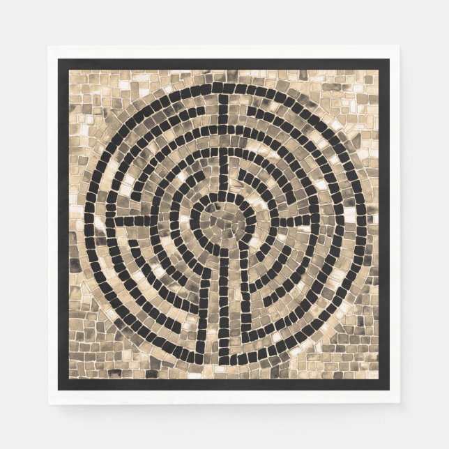 Servilleta de papel LABYRINTH V para almuerzo está (Anverso)