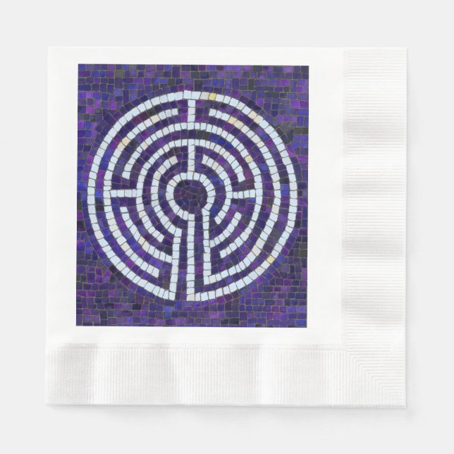 Servilleta de papel LABYRINTH VIII Almuerzo acuñad (Anverso)