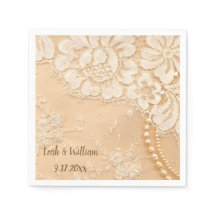 Lace and Pearls ecru