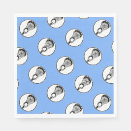 Servilleta De Papel Lacrosse Fiesta azul claro