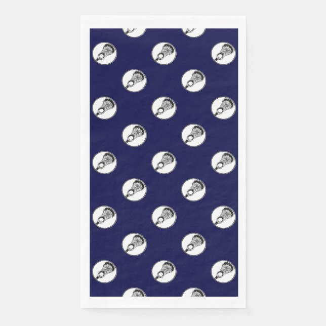 Servilleta De Papel Lacrosse Fiesta Navy Blue (Anverso)