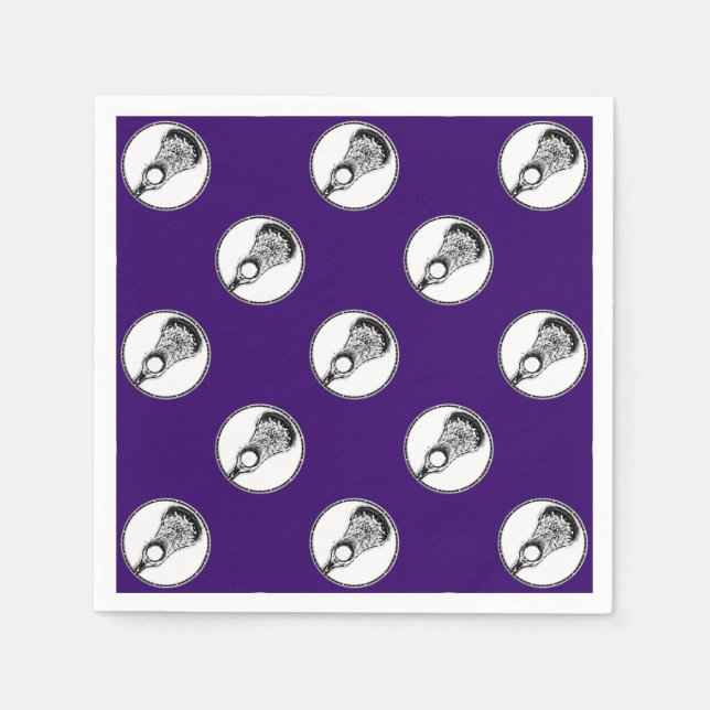 Servilleta De Papel Lacrosse Fiesta Purple (Anverso)