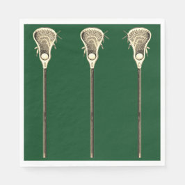 Servilleta De Papel Lacrosse Fiesta Team Green