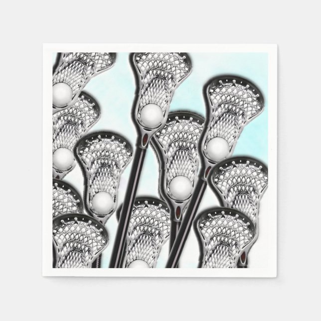 Servilleta De Papel Lacrosse Team (Anverso)