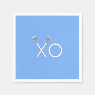 Servilleta De Papel Lacrosse Team Light Blue