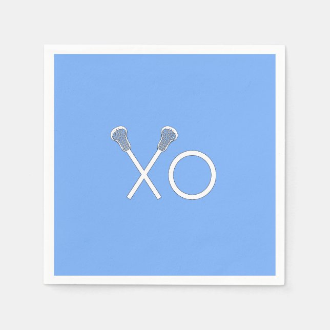 Servilleta De Papel Lacrosse Team Light Blue (Anverso)