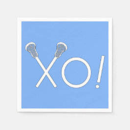 Servilleta De Papel Lacrosse Team Light Blue