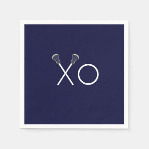 Servilleta De Papel Lacrosse Team Navy Blue