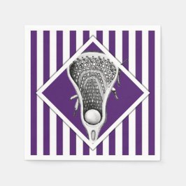 Servilleta De Papel Lacrosse Team Purple
