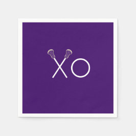 Servilleta De Papel Lacrosse Team Purple