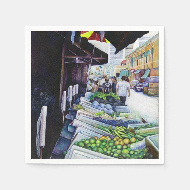 Servilleta De Papel Lado más ligero de la calle Lavender, Singapur (Anverso)