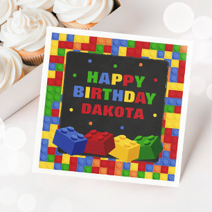 Servilleta De Papel Ladrillos de construcción coloridos Papel de niño 